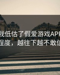 我承认我低估了假爱游戏APP的逼真程度，越往下越不敢信